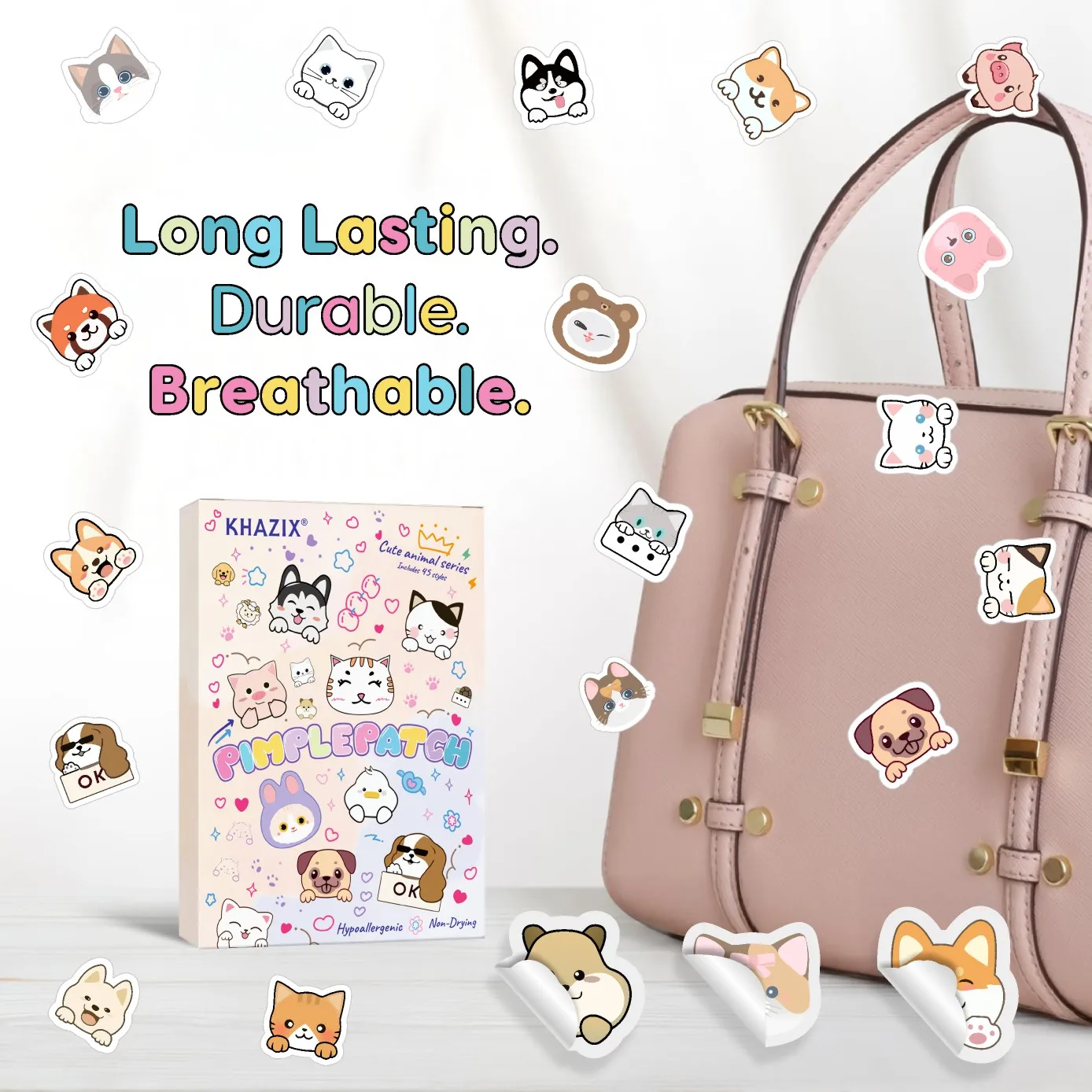 700 قطعة من رقع حب الشباب على شكل قطط كرتونية، رقع حب الشباب للوجه، رقع حب الشباب المخفية، ورقع البثور. رقيقة جدا وقابلة للتنفس