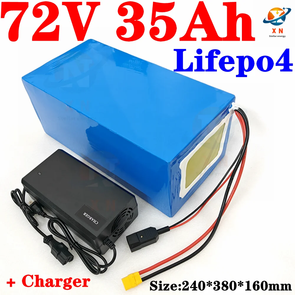 

customized 72v 35ah lifepo4 battery with BMS for 3500w bike scooter Tricycle Motorcycle scooter motorbike + 10A charger