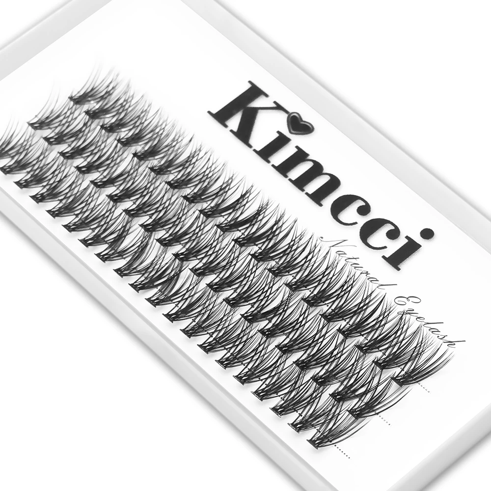 Kimcci 60 bundles / Case Natural False Eyelashes Extension Makeup 30P 3D Russian Individual Eyelashes Extension Mink Eyelashes