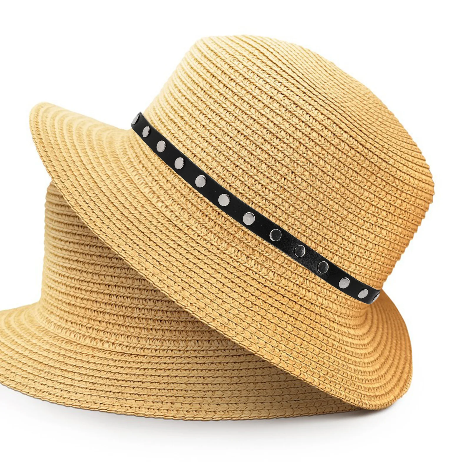 

DIY Hat Band for Men Women Cowboy Fedora Straw Hats Decorative Strap Metal Buckles Travel Beach Accessories Hat Ribbon