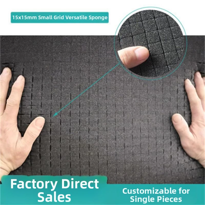 

High Density Anti-Cut Foam Hand Tear Plaid Sponge Photography Camera Toolbox Lining Gift Box Packaging Custom Protective Foam