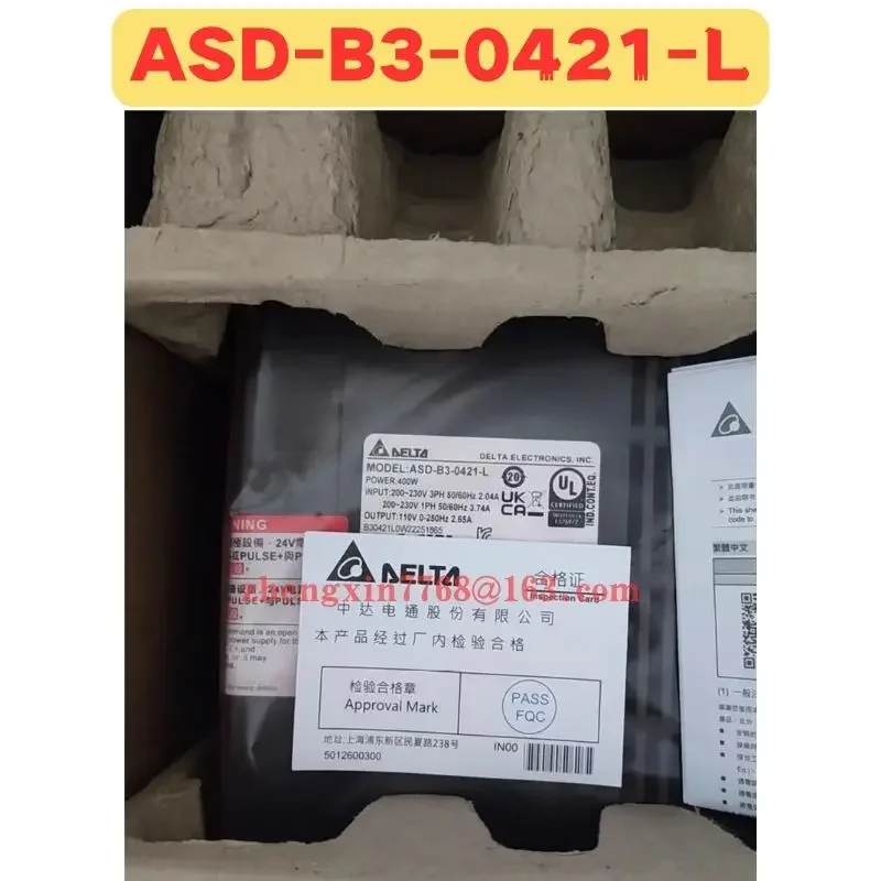 Novo servo drive original ASD-B3-0421-L ASD B3 0421 L
