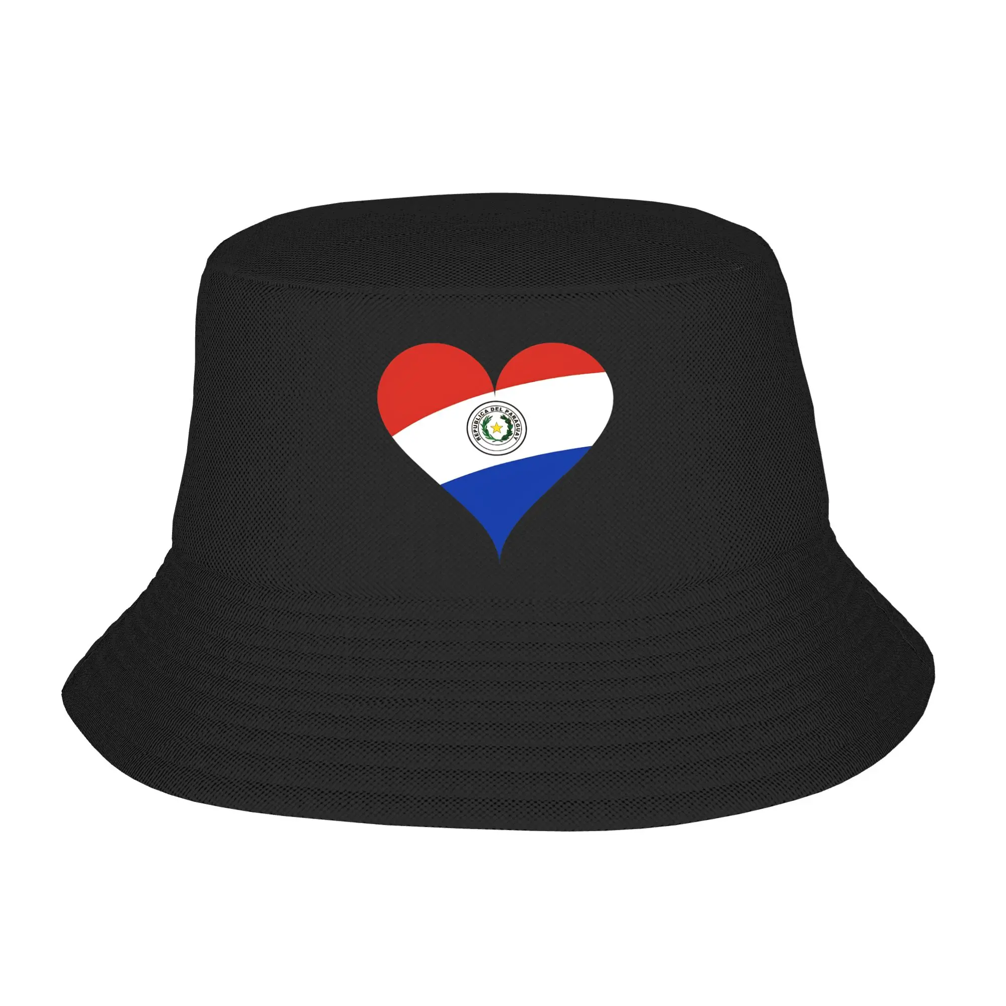 Paraguay Flag Bucket Hat Gifts For Girl Boy Cute  Vocation Caps For Travel Lightweight