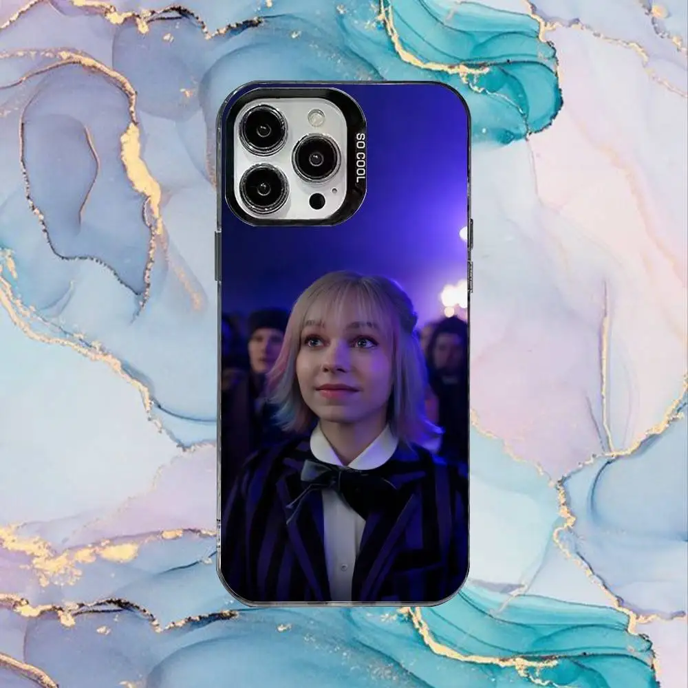 حافظة هاتف E-Emma Actor M-Myers لهاتف iPhone17,16,15,14,13,12,11 Plus، Pro Max غطاء مقاوم للصدمات باللون الأسود غير اللامع