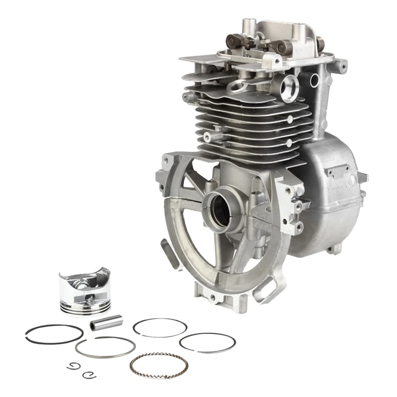 A23T Four-Stroke Lawn Mower Cutting Mowing Machine Crankcase Assembly 39mm for GX35/140FA, Cylinder Crankcase for Lawn Trimmers