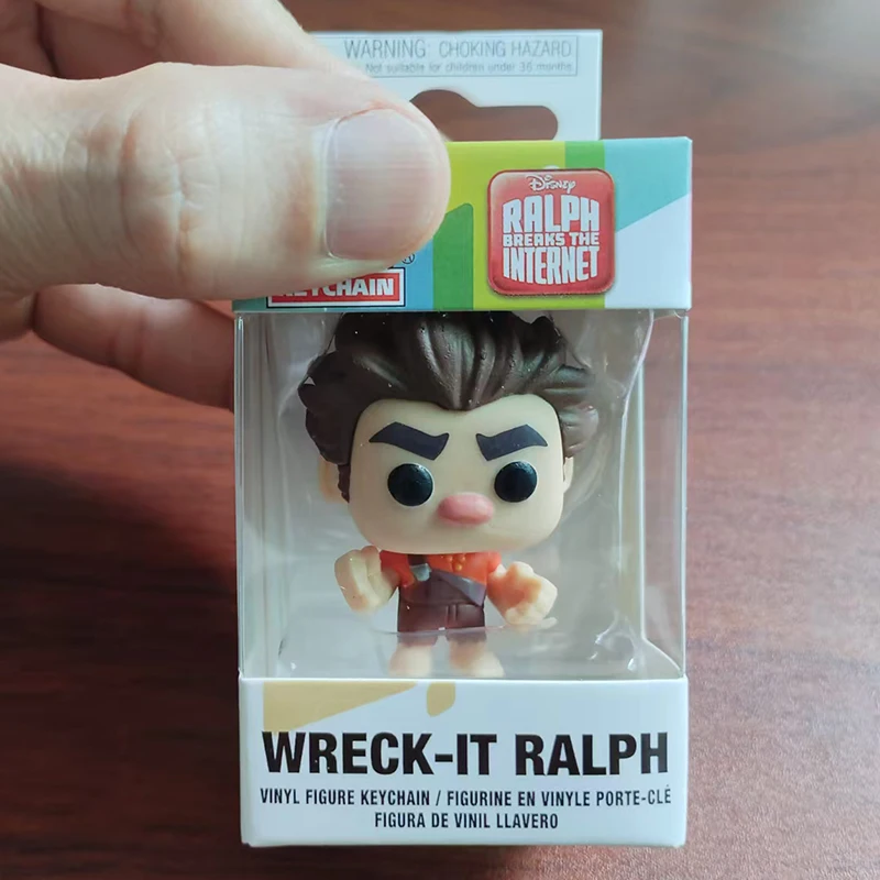 Llavero de bolsillo de Disney Pixar, WRECK-IT RALPH, MOANA, MAUI, Los Increíbles, ELASTIGIRL, figuras de juguete para niños, regalos de Navidad