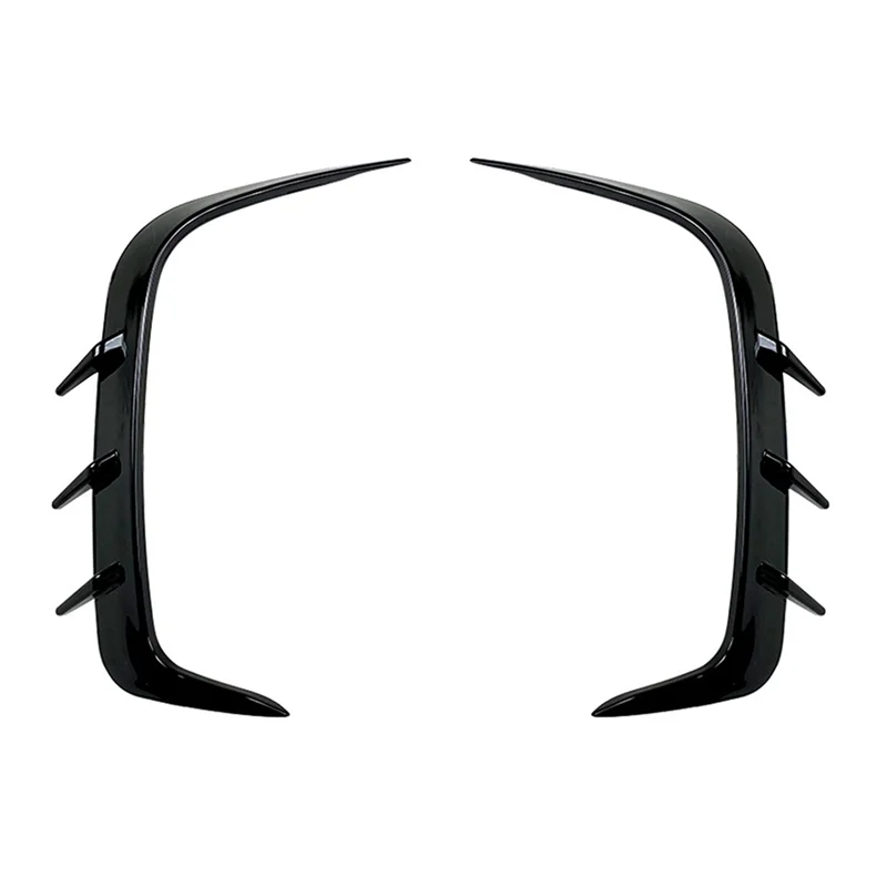 

AB56-1 Pair Rear Bumper Spoiler Air Vent Cover Side Canard For -BMW 4 Series G22 G23 425I 430I M440I M Sport