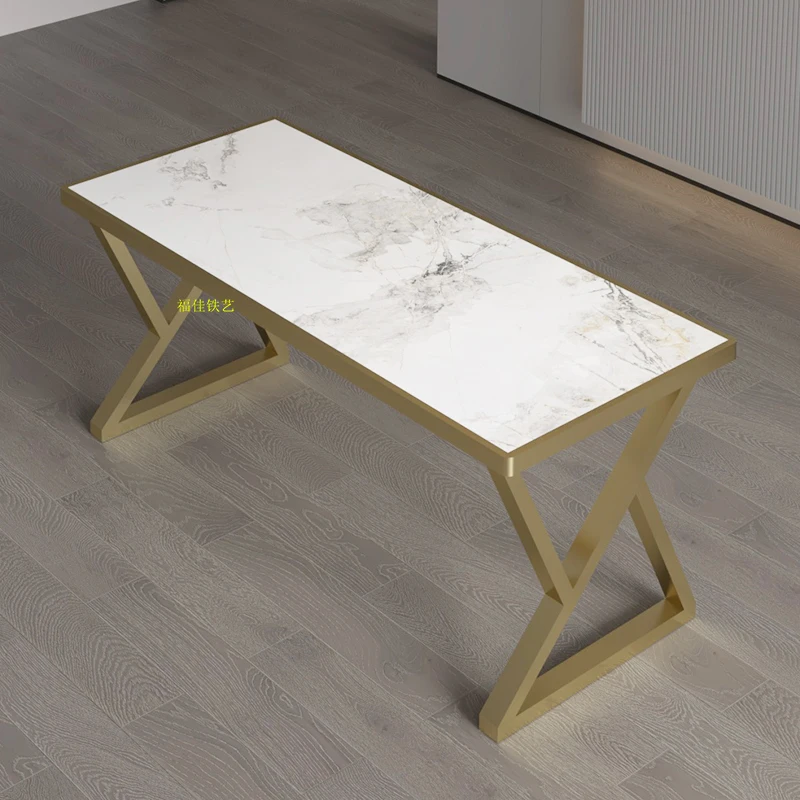 

Nordic light luxury desk bracket embedded table legs baking paint table rack wrought iron metal desk household coffee table base