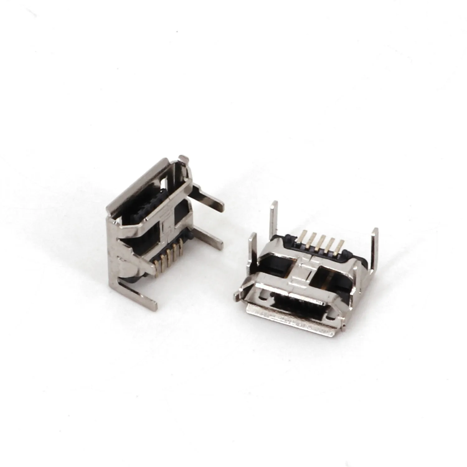 20Pcs Micro Usb Type B 5Pin Vrouwelijke Socket 4 Benen Vaste Pcb Solder Jack Connector