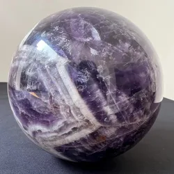 10-11cm Natural Dream Amethyst Ball Polished Massage Sphere Ball Reiki Healing Room Decor Crystal Crafts Stone 1pcs