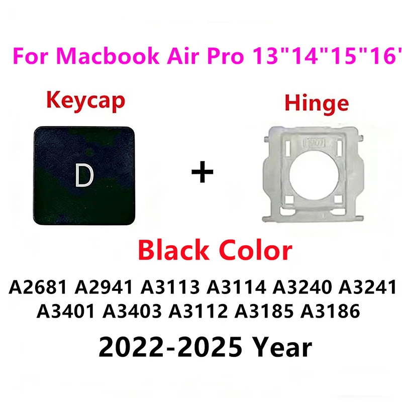 

Новые клавиши-кейкапы с шарниром для MacBook Pro Air 13" 14" 15" 16" (модели A2681, A2941, A3113, A3114, A3401, A3403, A3112, A3185, A3186)