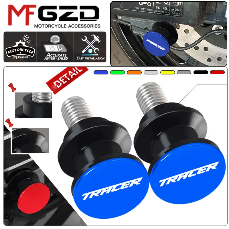 Motorcycle CNC Swingarm Spools Rear Stand Screws Sliders For Tracer700 700GT trace900 900GT tracer7 7GT 9 9GT 2020-2023 2024