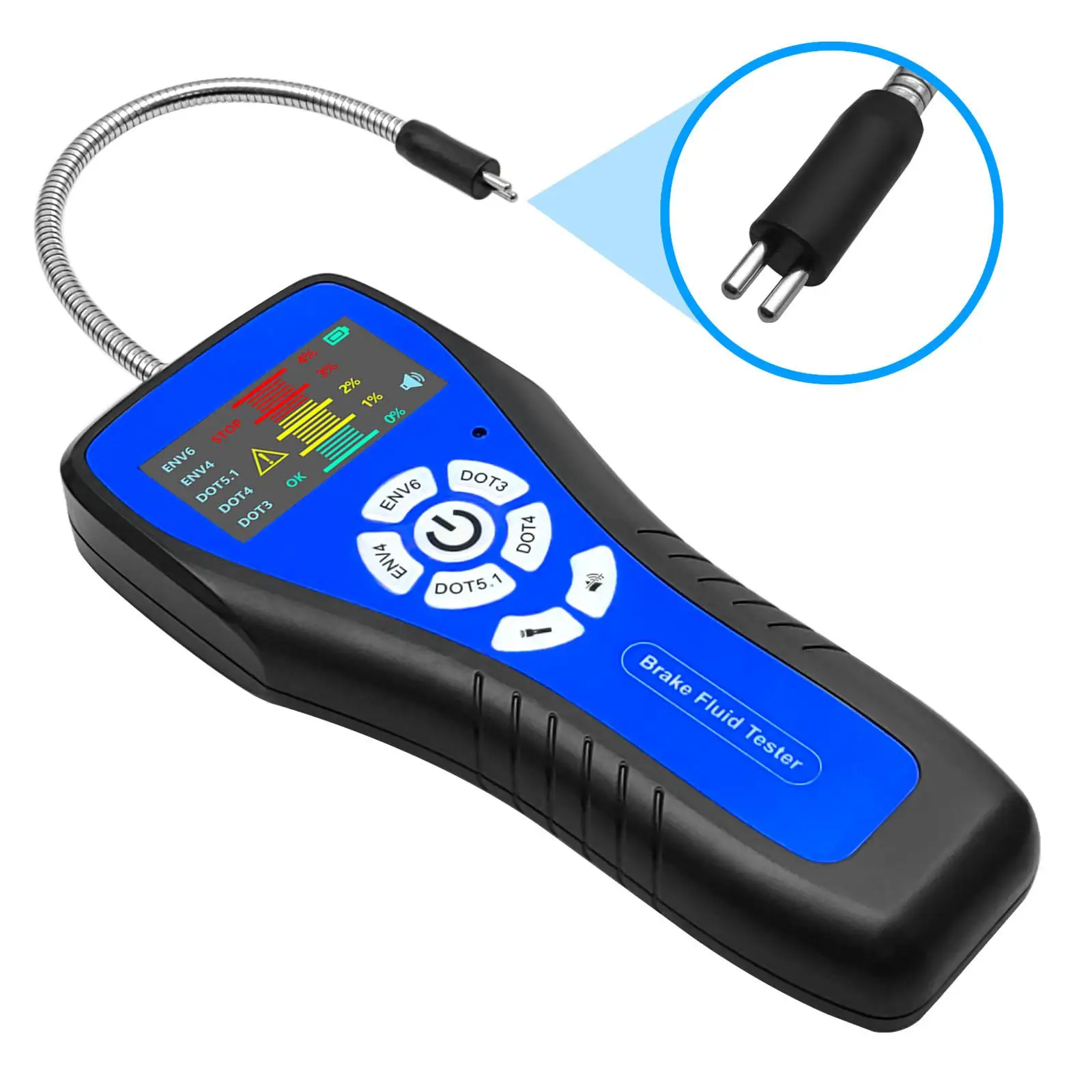 

Generic Car Brake Fluid Tester Multifunction Portable Backlit Universal Automotive Alarm Alerts Brake Oil Tester Oil Analyzer