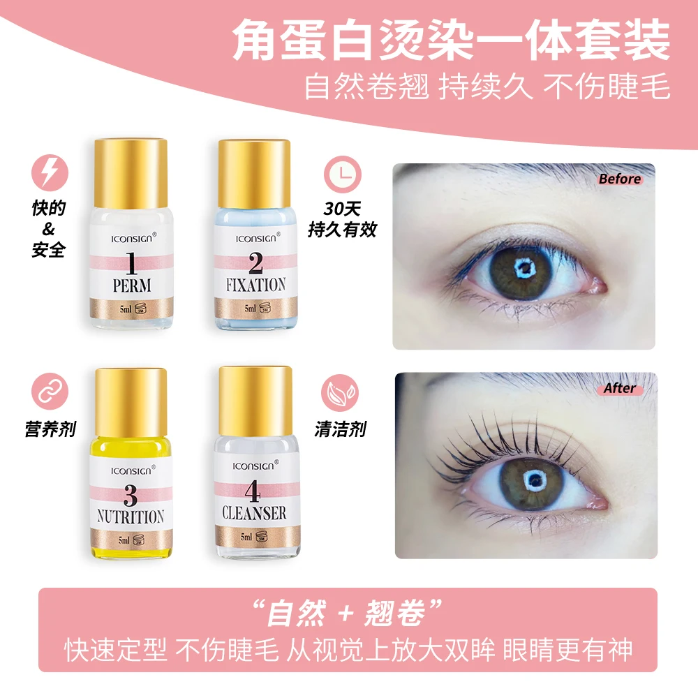 ICONSIGN ラッシュリフト 眉毛染めティントキット リフティングまつげ眉ラミネーション Calia リフティングセット アイメイクツール 45～60日間キープ