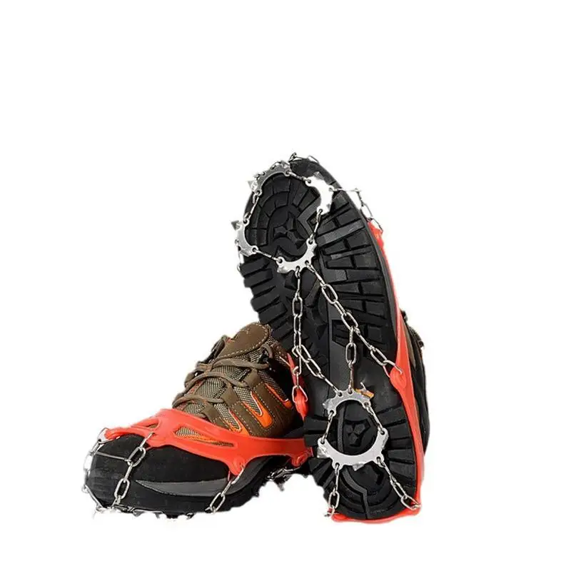 Outdoor Winter Hiking Climbing Snow Spikes Crampons Cleats Chain Claws Grips Boots Cover Ice Gripper Spike for Shoes Anti Slip