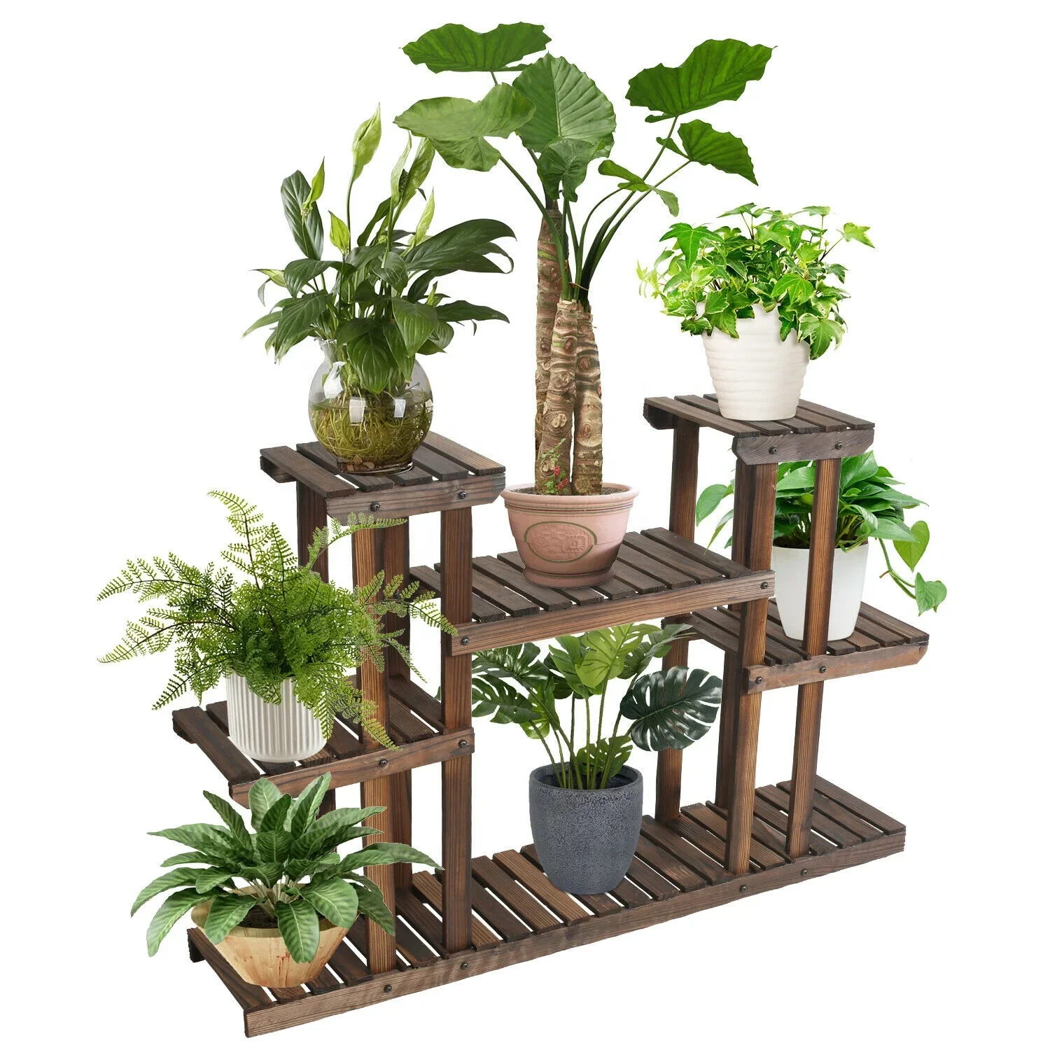 Wooden Flower Plants  Shelf Display Rack Decor Home Indoor Outdoor Flower Stands