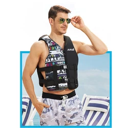 Professional Neoprene Life Jackets for Adults, Portable, Thick Water, Floating, Surf, Snorkeling, Fishing, High Quality