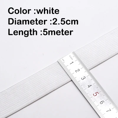 25mm White 5Meter