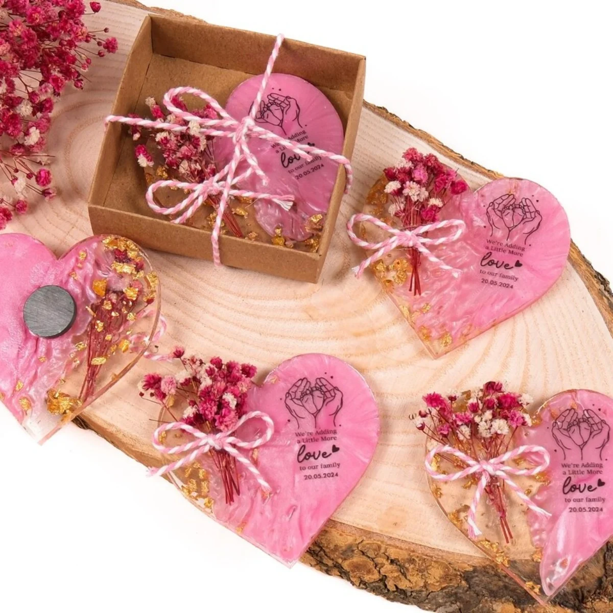 

10 шт. персонализированный эпоксидный магнит для детского душа для гостей, подарок на крещение для гостя, подарок на день рождения ребенка, индивидуальный магнит на холодильник, ребенок