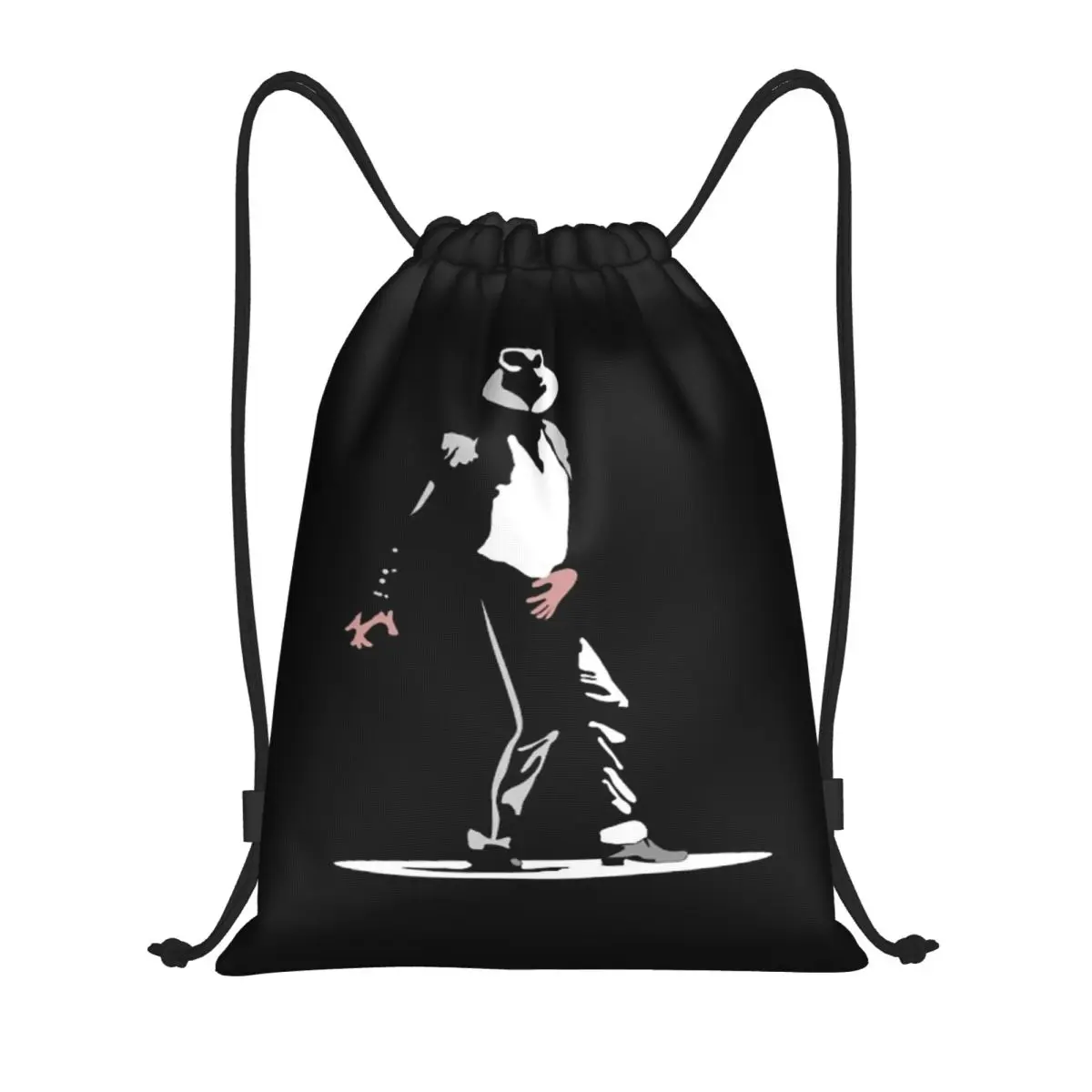 

Michael Jackson Dancing Backpacks Portable Drawstring Bags Sports Bag Book Bags for Man Woman School
