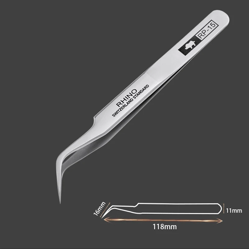 Japan RHINO RP Pinzette Anti-säure Anti-magnetic High-präzision Super Harte Sharp Zange Für Uhr Telefon schmuck Reparatur – Detail 1