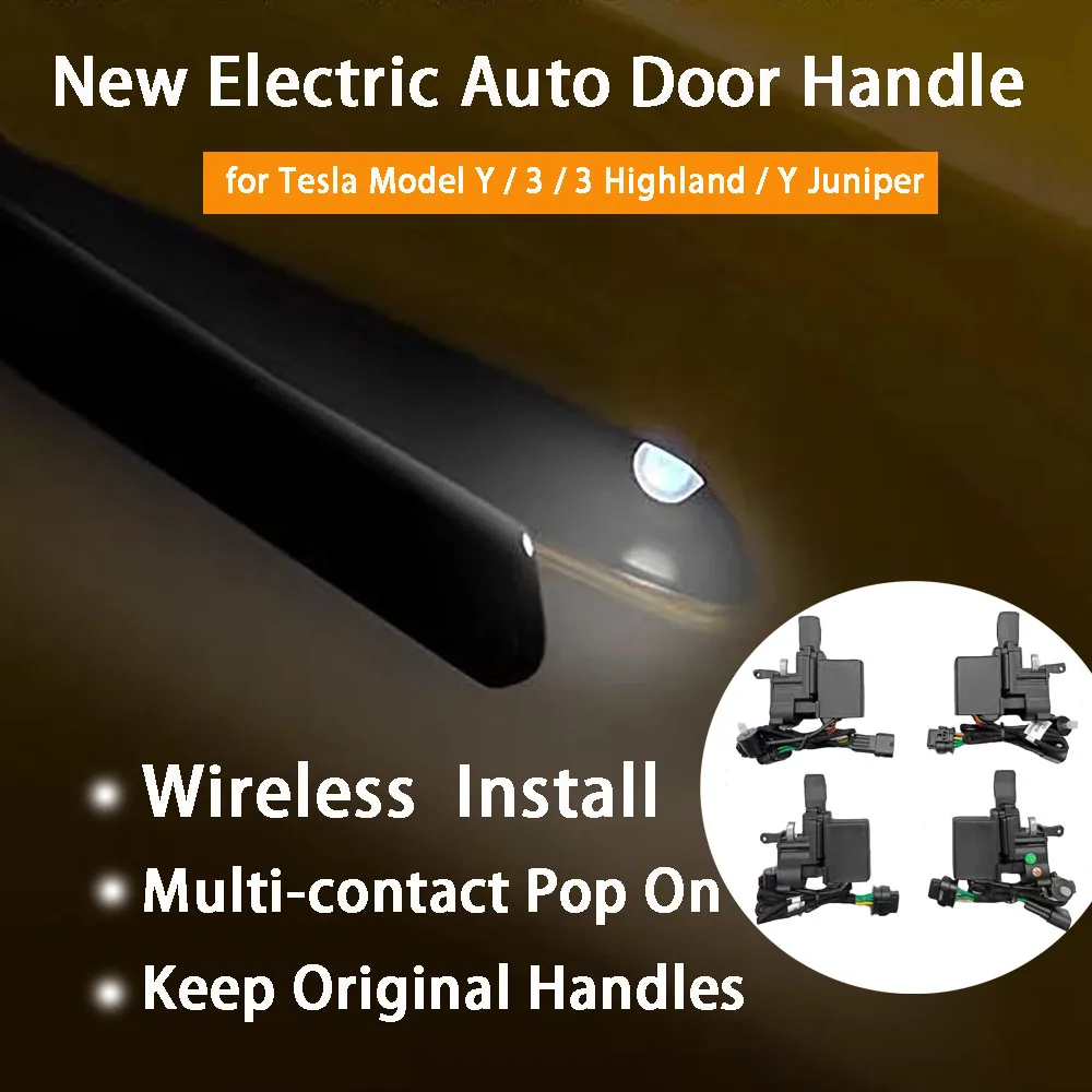 جديد Y Juniper OEM مقبض باب كروم عرض تلقائي لطراز تسلا 3 Y 3 هايلاند Y Juniper وضع الترحيب متعدد الاتصال المنبثق