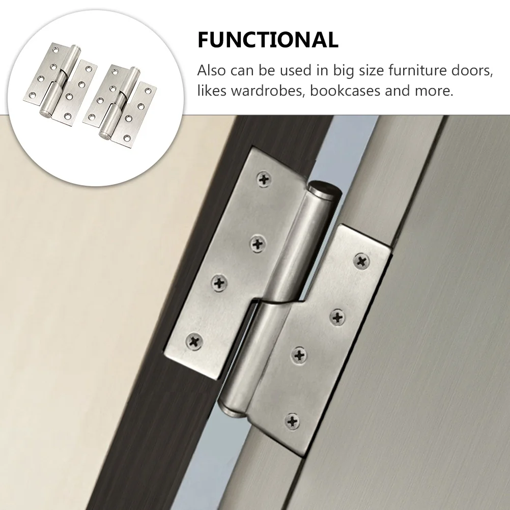 

1Pair Automatic Door Hinge Premium Durable Rustproof for Bathroom Bedroom Wardrobe Furniture Cabinet Door Accessories