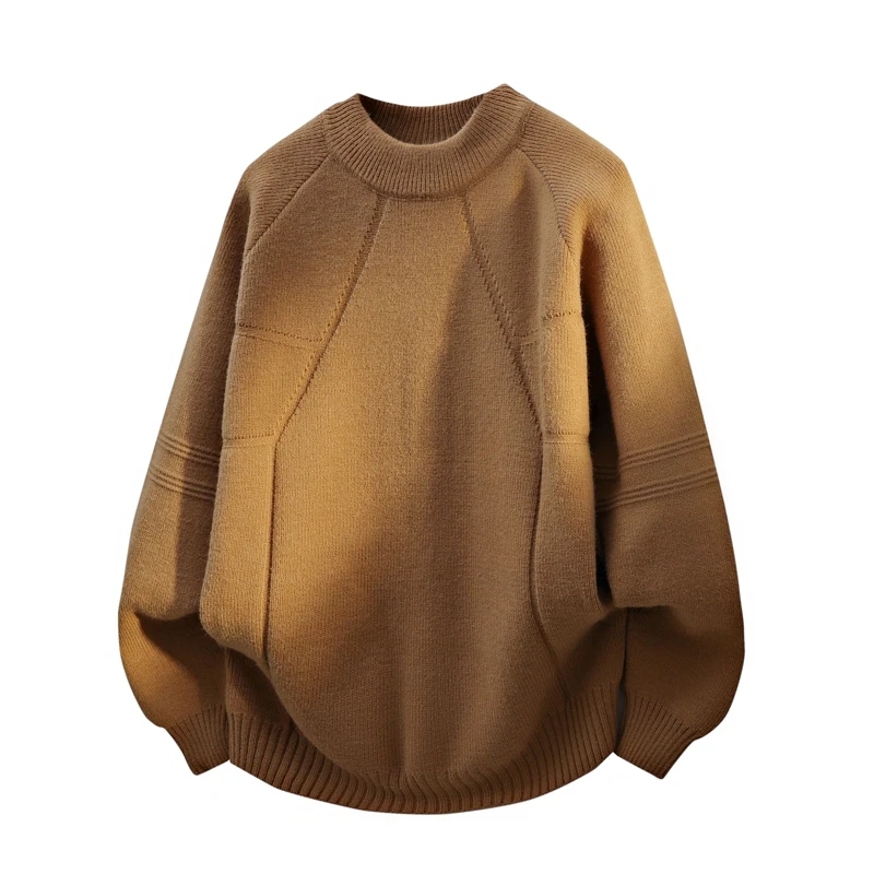 

Designer Streamline Trendy Knitted Sweater 2025 Autumn/winter High Street Hip-hop Men's Clothing Warm Base Tops