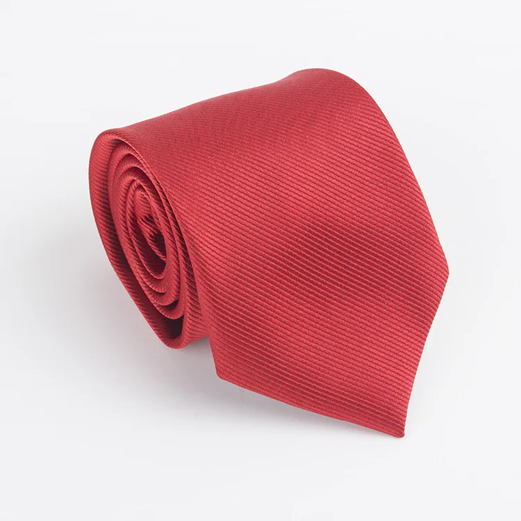 

Direct sales spot supply of 8cm long tie, solid color fine grain business hand tie, long tie, men's tie