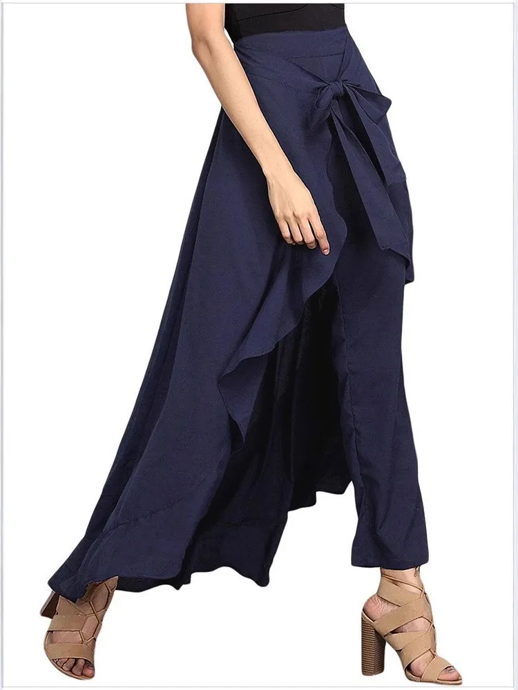 Women's High-waisted Wide-leg Versatile Skirt Pants Spring And Summer New Personality Street Style Simple Commuting Trousers