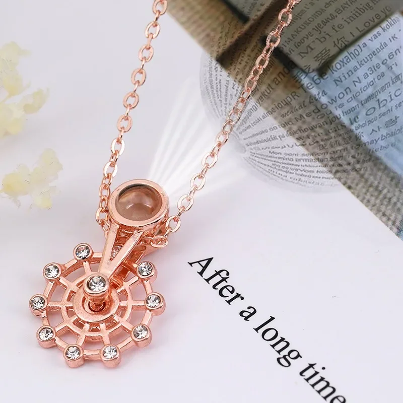 

A brand-new Ferris wheel "I Love You" collarbone chain short women's necklace