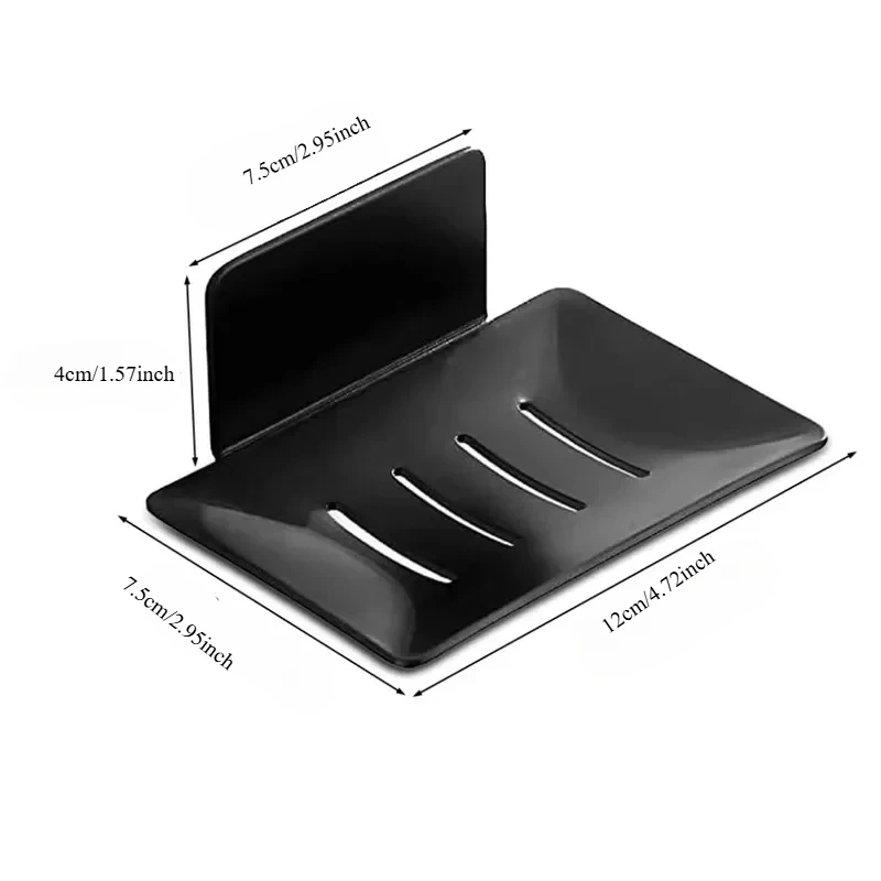 Baokemo Stainless Steel Bathroom Shower Storage Soap Tray Mesh Rack Soap Dishes Wall Mounted Drain Soap Dish Box 1 Pcs image 6