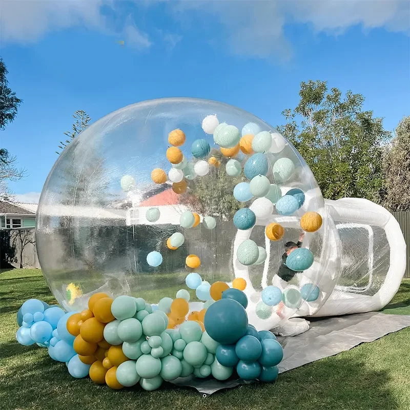 10FT نفخ فقاعة البيت المواد البلاستيكية شفافة بالون نفخ فقاعة خيمة نفخ فقاعة البيت