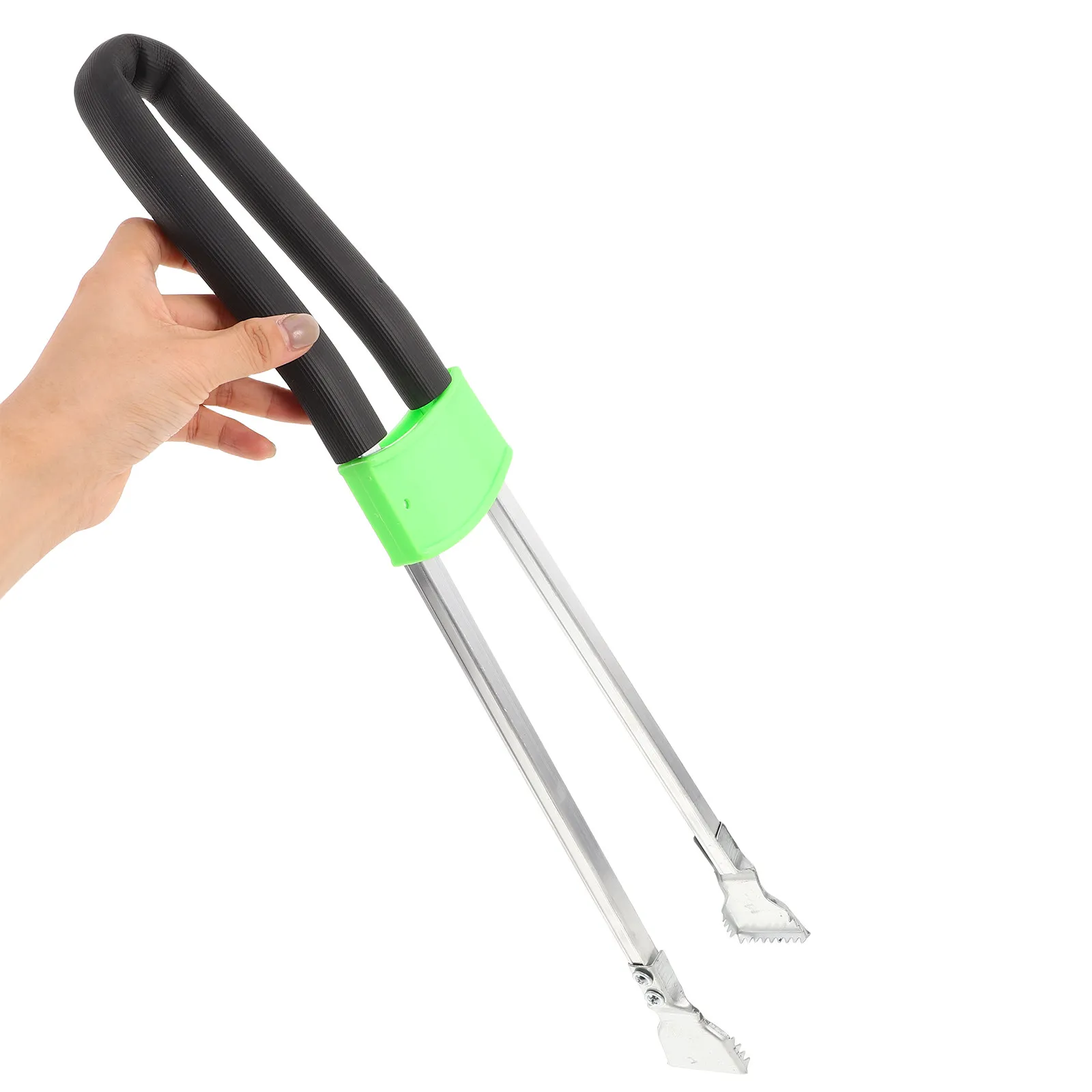 Long Garbage Picker Grabber Heavy Duty Metal Trash Tongs Ergonomic Anti-Slip Handle Outdoor Yard Trash Pickup Grabber Tool