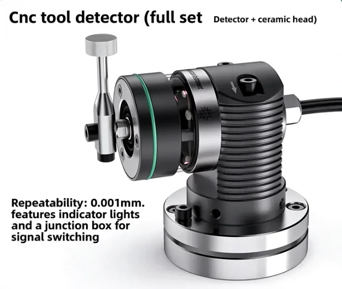 High Precision CNC Tool Setter 0.001mm 5 Axis Wired Breakage Detection Machining Center Tool Presetter for Milling Lathe