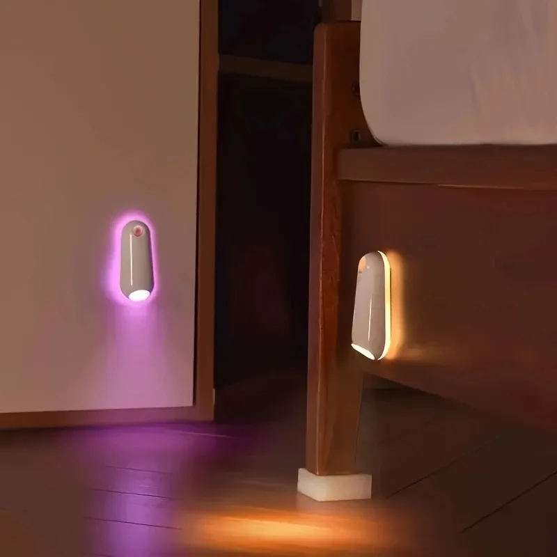 Color Changing RGB Toilet Light, Rechargeable LED Motion Sensor Night Lamp for Bathroom Bowl and Home Interior Decor Lighting