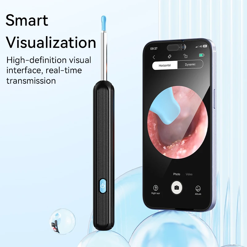 Ear Cleaner with Camera Set Ear Sticks Otoscope USB C Charging Endoscope Wax Removal Tool Earpick MIni Camera Ear Cleaning Set