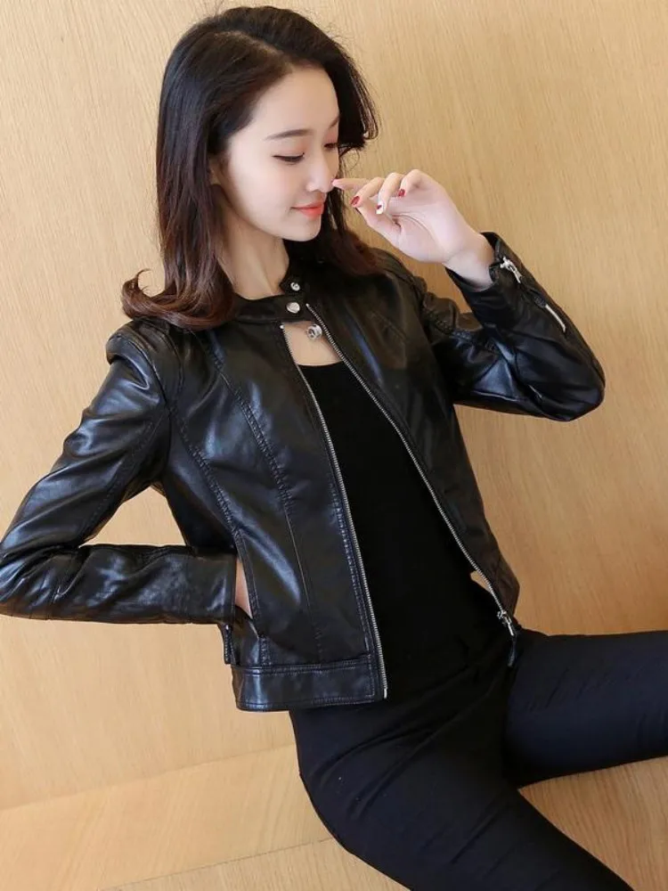 

Biker Jackets Womens Jacket With Protection Summer Silk Satin Glossy Shiny Luminous Noctilucent Clubwear Night Out Glamour Chic