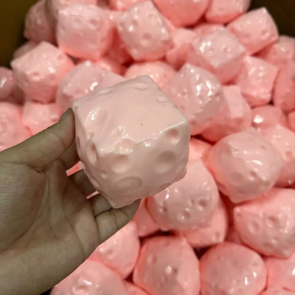 Creative Hand Relax Cheese Squishy Moldable Non-bounce Crunch Squishy Pinch Fidget Handmade Ball Adults