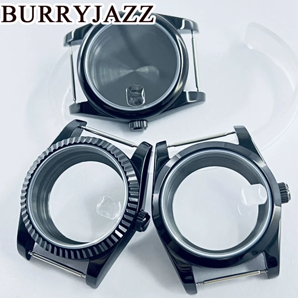 

BURRYJAZZ 36mm 40mm Black NH35 NH36 NH34 NH38 NH70 NH72 Watch Case Waterproof Sapphire Glass