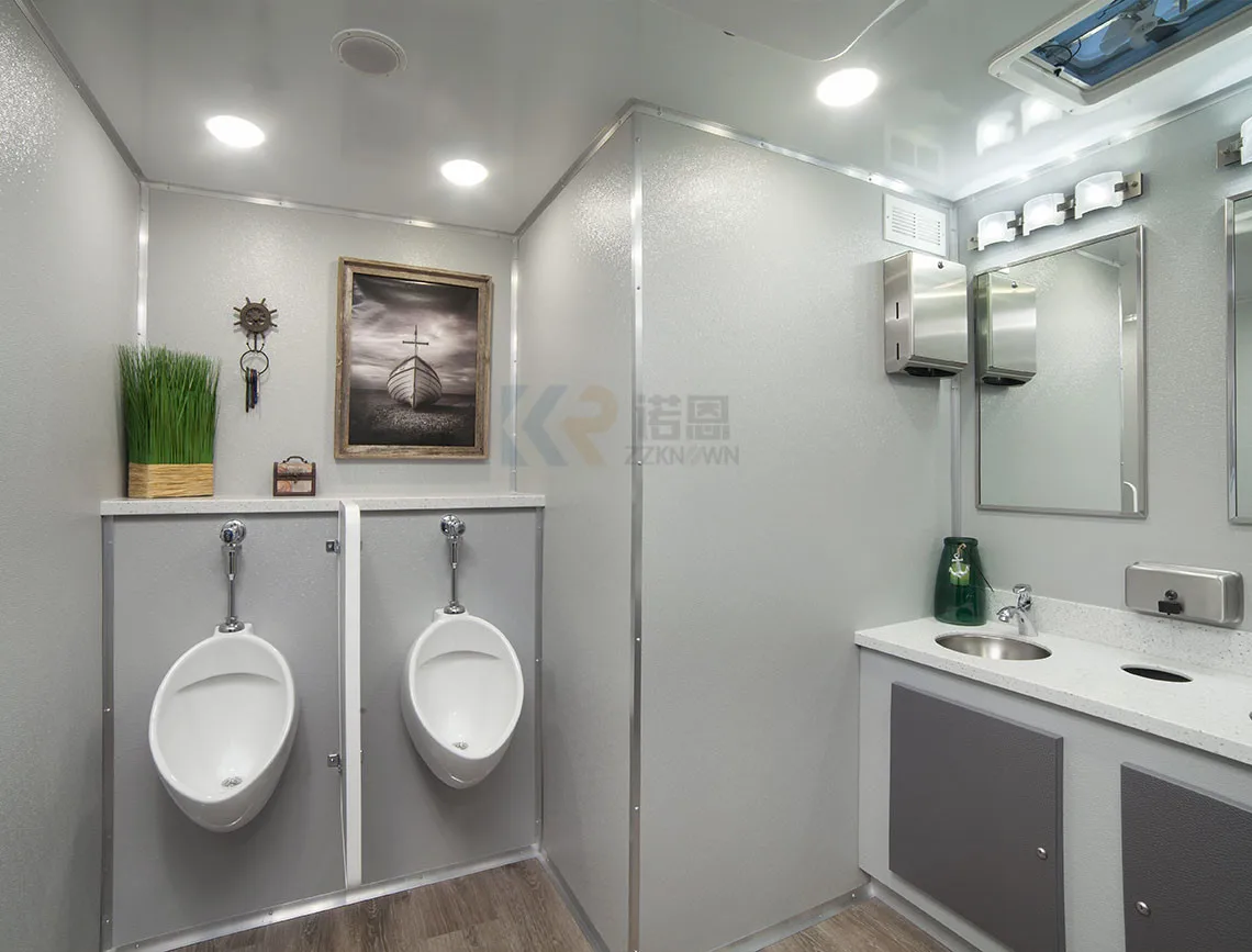 Luxury Restroom Trailer Portable Bathroom Toilet Trailer 23468 Seat One Stall Portable Restroom Mobile Bathroom