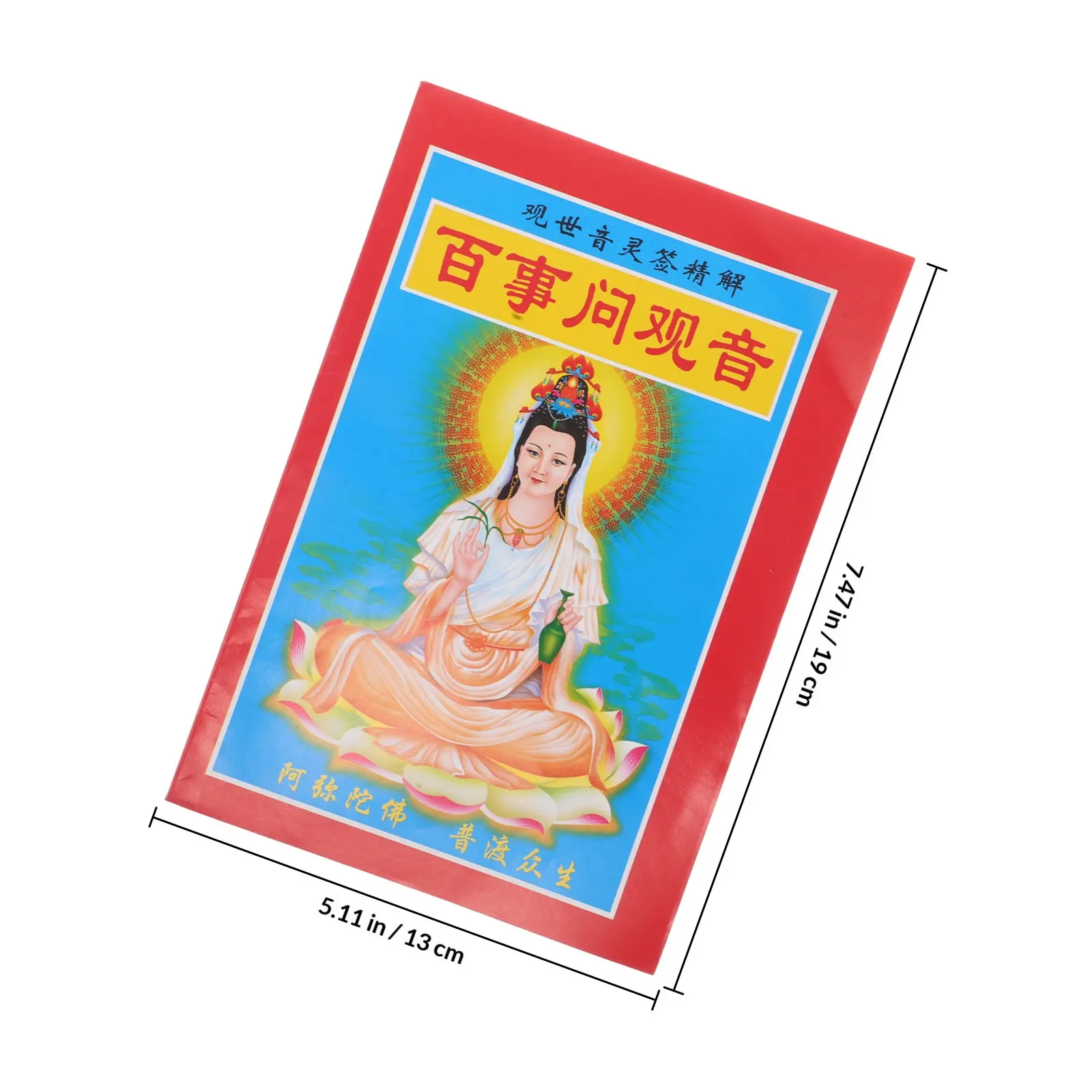 Guan Yin Divination Book 100 Signs Interpretation Guide Buddhist Fortune Telling Book Spiritual Practice Tool Temple Home Decor