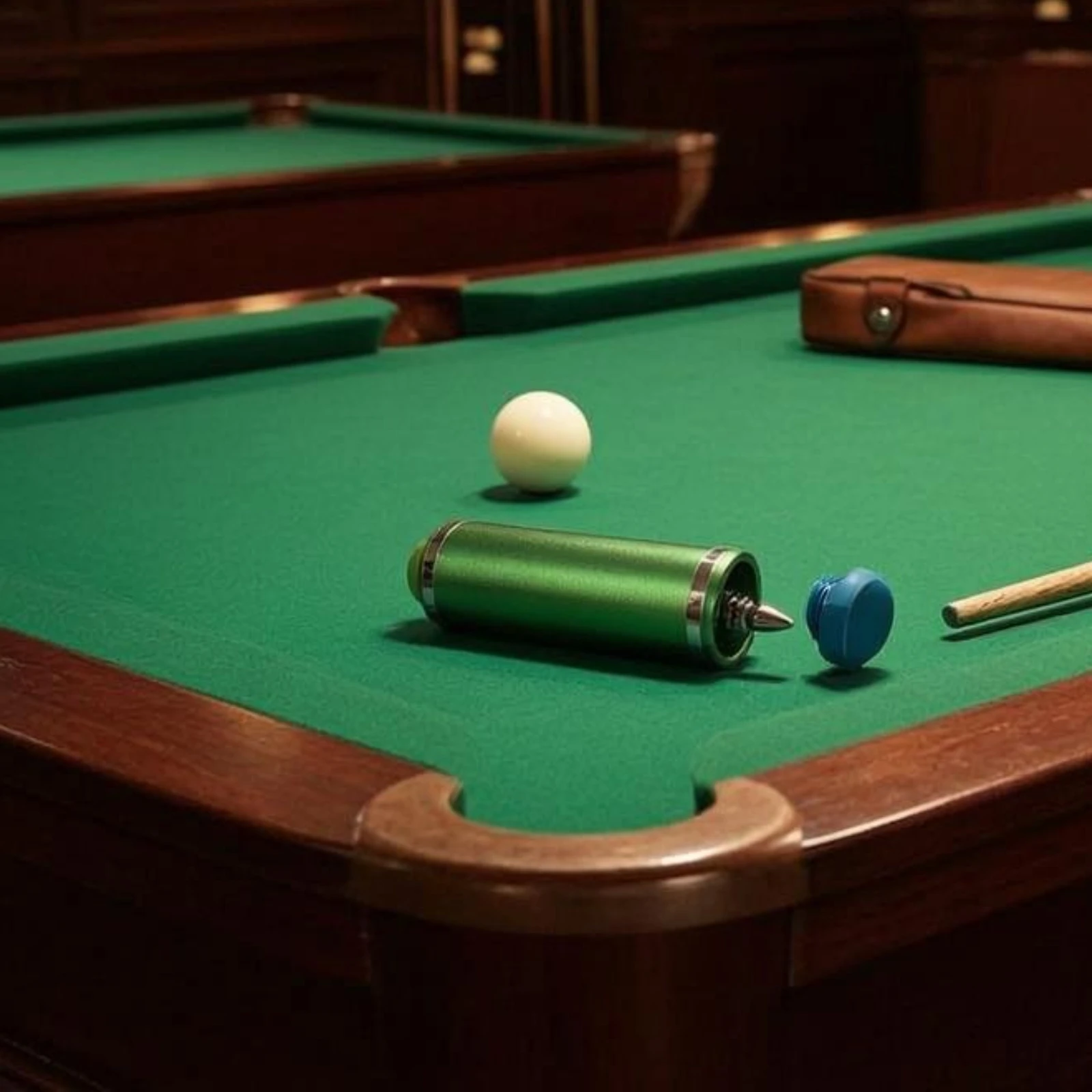 Billiard Cue Extension Handle Blue Adapter Threaded Cue Handle Extender Game Equipment Shiny Accent Rings Sports Gear view 5