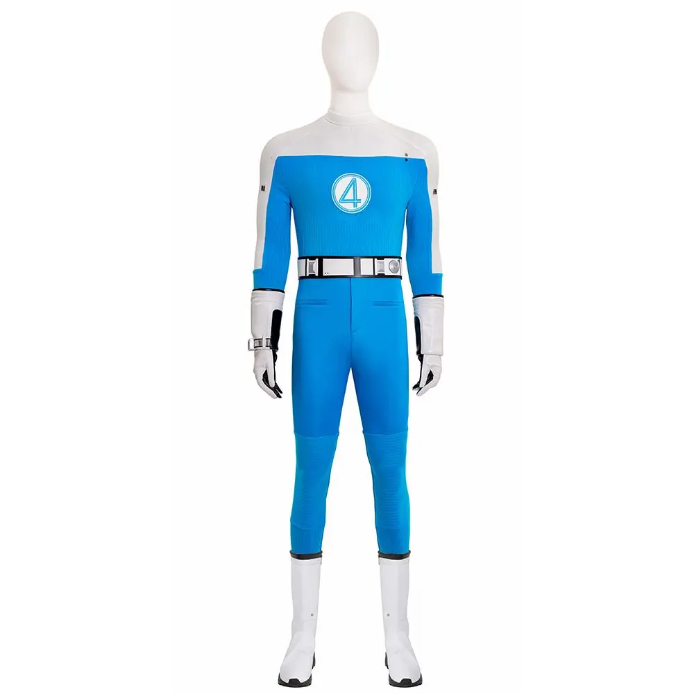 

Новый фильм «Фантастический Cos 4», костюм для косплея, синий комбинезон, полный комплект, супергерой Зентаи, вечерние костюмы на Хэллоуин, человеческий факел, комбинезон для косплея