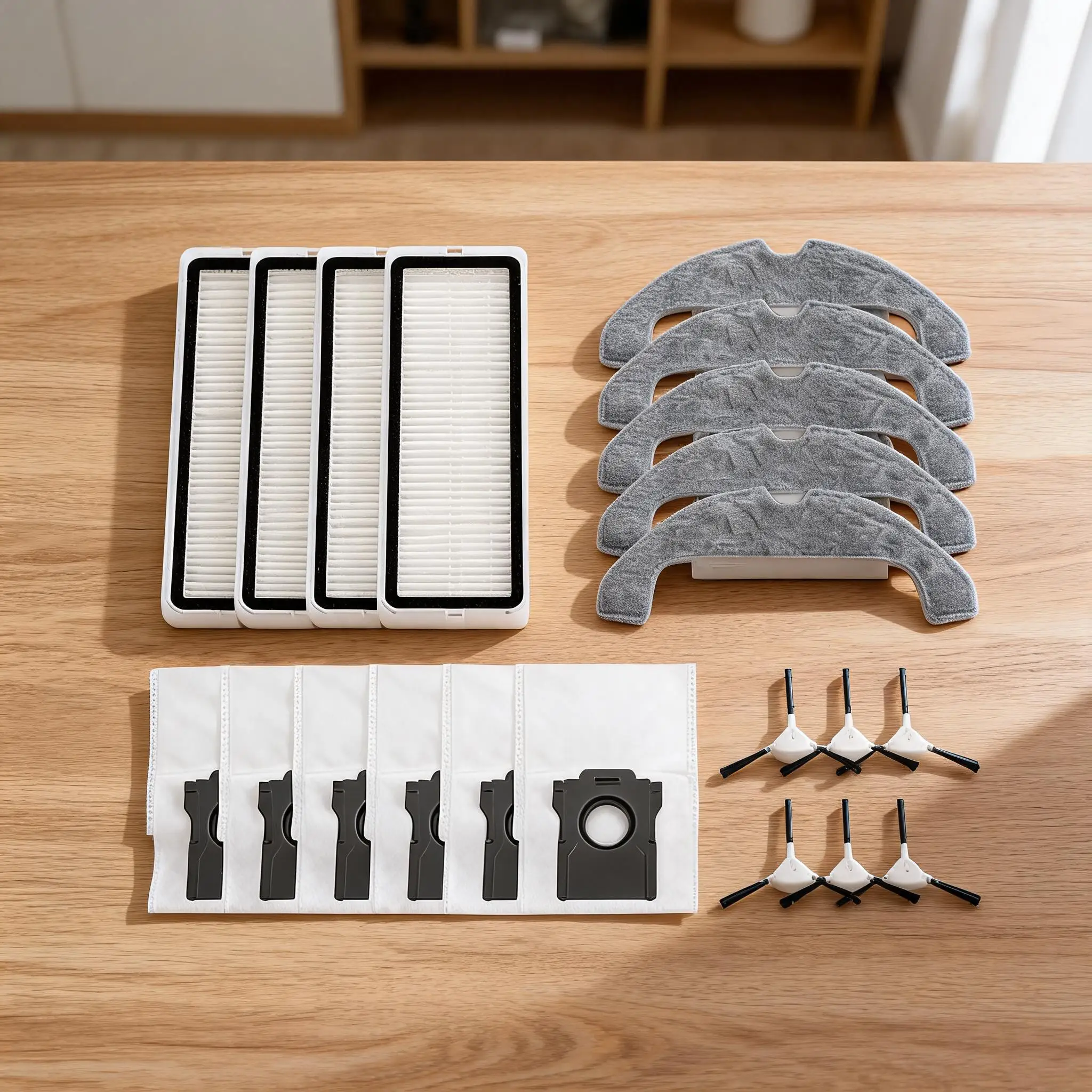 For F10 Plus Robot Vacuum Cleaner Side Brush Filter Mop Cloth Dust Bag Replacement Parts  For Home Cleaning Accessories