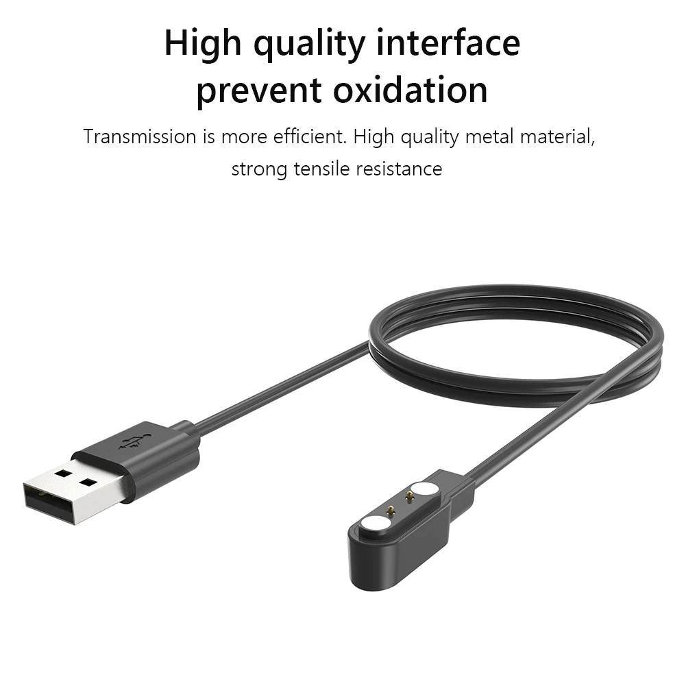 60cm Magnetic Charger Replacement Magnetic Charger Cord Smart Watch Accessories Charging Line for HAYLOU Solar Plus RT3 LS16