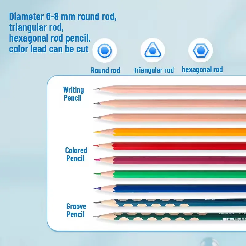 Tenwin Automatic Pencil Sharpener Electric Sharpener Pencils Student Stationery School Students Stationery 8813 AngleMark