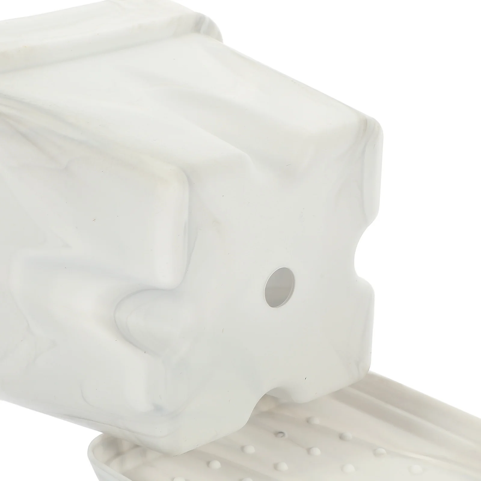 

2 set Square Marbling Flower Pots With Drainage Tray For Indoor Plants Plastic Planters For Orchid Flowers Vegetables Cactus