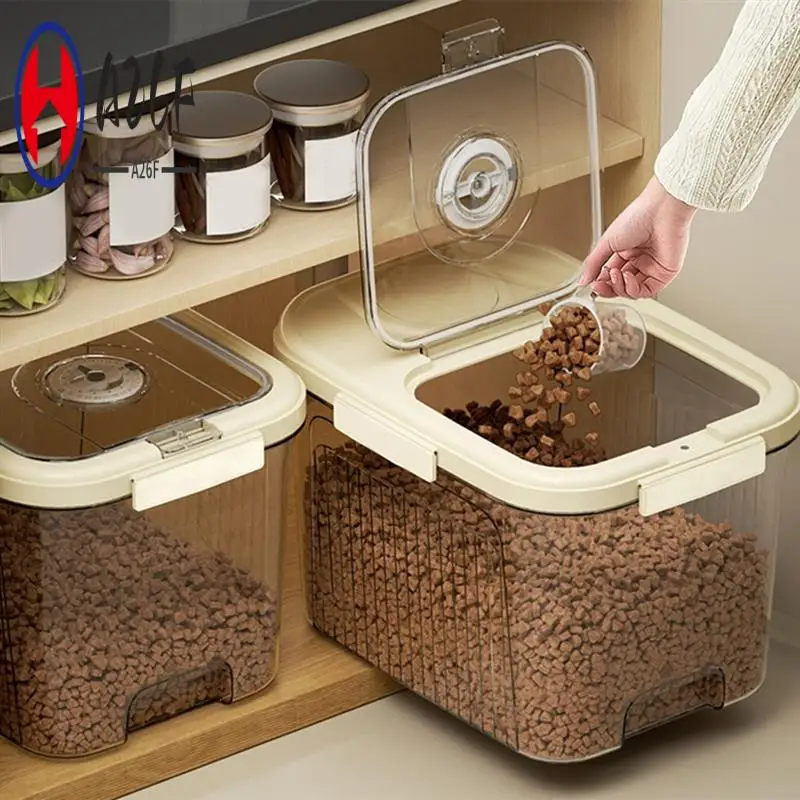 

A26F-Rice Container, Rice Storage Box Plastic Food Tip Sealed Proof For Kitchen