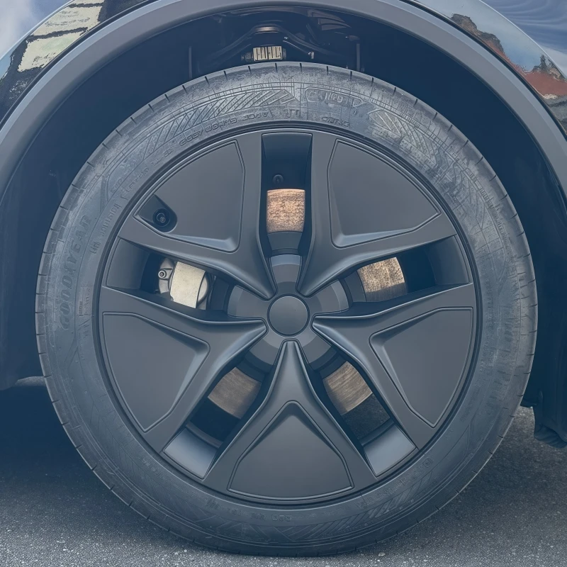 ل تسلا نموذج Y جونيبر 2025 + 4 قطعة غطاء محور سيارة استبدال غطاء عجلة 19 بوصة أداء السيارات Hubcap غطاء الملحقات